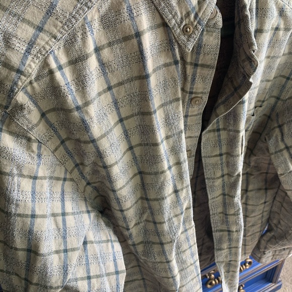 COLUMBIA OMNI WICK Men's Large Plaid Button - Picture 2 of 3